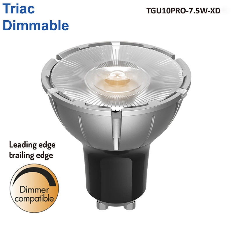 테코 프리미엄 GU10 프로 디머블 주도의 스포트라이트 7.5W 3000K 따뜻한 흰색 좁은 빔 각 10도