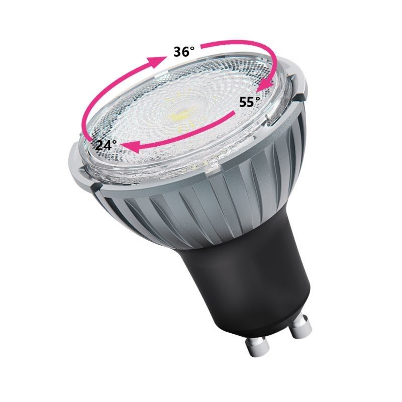 7.5W 3000K 주도의 GU10 스포트라이트 전구 따뜻한 흰색 230V 확대 가능 Ra98 저조 가능