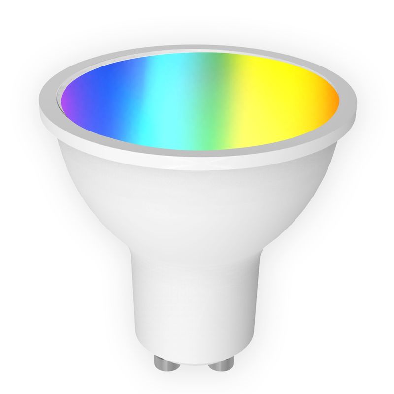 스마트 GU10 LED 스팟 라이트 루멘 플럭스 350 Lm 및 CCT 2700K-6500K-RGB