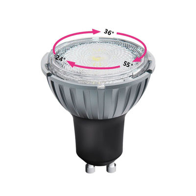 GU10 주도의 스포트라이트 7.5Watt 4000K 230V 줌 가능한 Ra98 디밍 가능한 주도의 전구