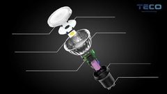 7.5W 3000K LED GU10 스포트라이트 전구 따뜻한 흰색 230V 확대 가능 Ra98 저조 가능