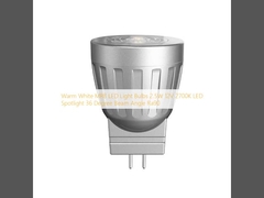 따뜻한 흰색 MR8 LED 전구 2.5W 12V 2700K LED 스포트라이트 36도 빔 각 Ra90