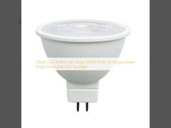 7Watt GU5.3 MR16 LED 램프 3000K RA90 36도 빔 각도 디머블 LED 스포트라이트