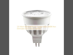12V 따뜻한 흰색 MR16 LED 스포트라이트 램프 6000K 비 디밍 가능한 GU5.3 실내 조명