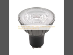 60° 빔 각도 – 벽 스위치 3단계 색온도 조절 가능 GU10 금속 컵